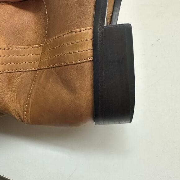 VERY GOOD Boden Knee High 14" Brown Leather Flexible riding boots 8 US / 39 EU - Picture 12 of 13